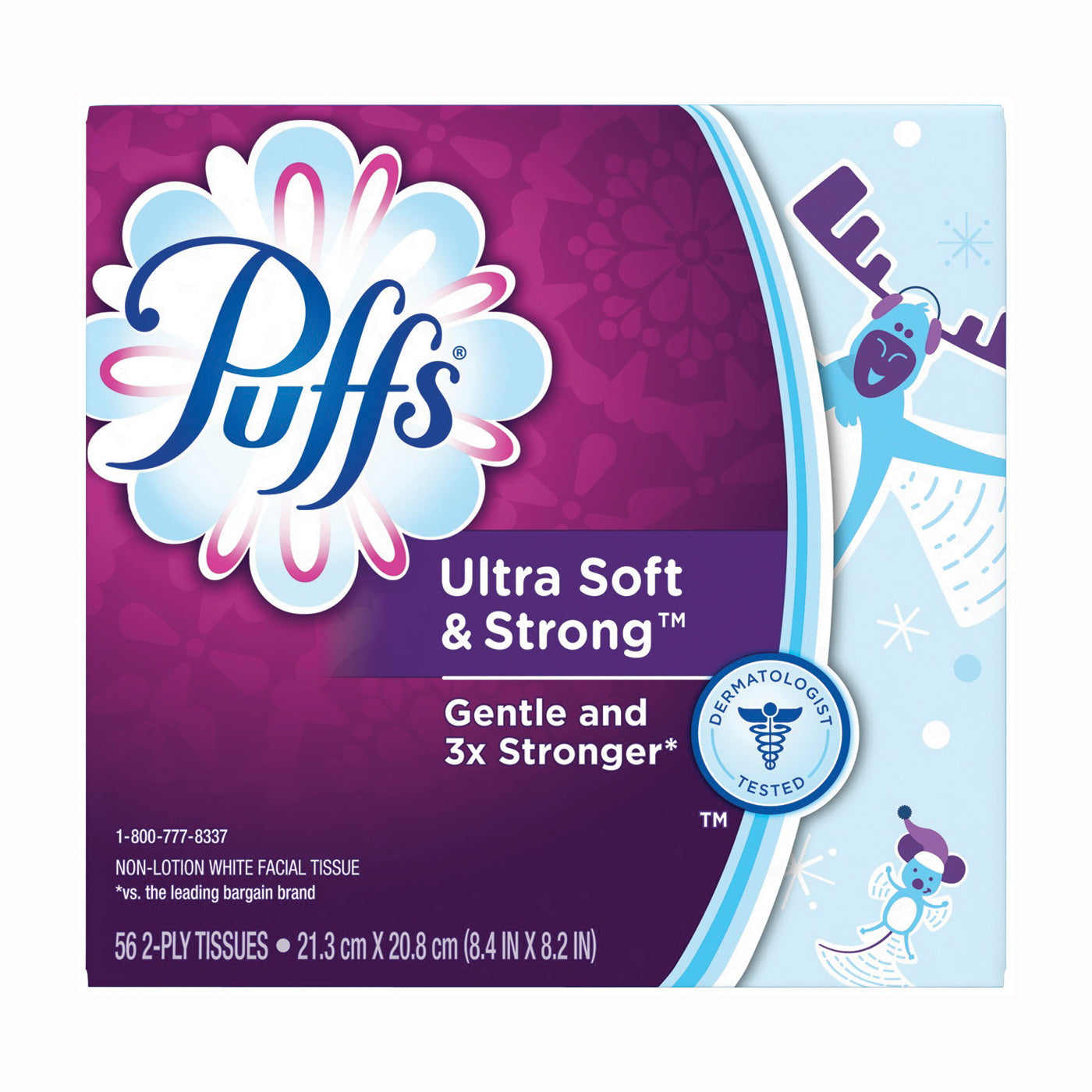 Puffs Ultra Soft & Strong Facial Tissues White 56 Sheets/Box