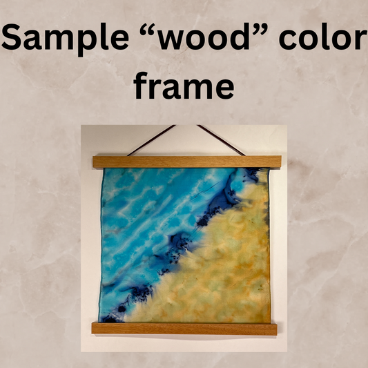 "Mountain Moonrise” - Hand-dyed Silk Wall Hanging - $275