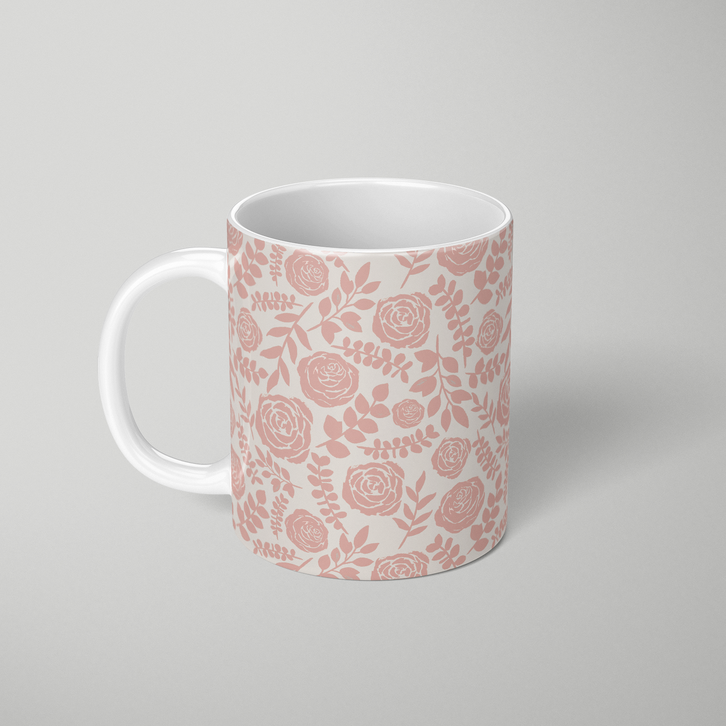 Blush Floral Pattern - Mug