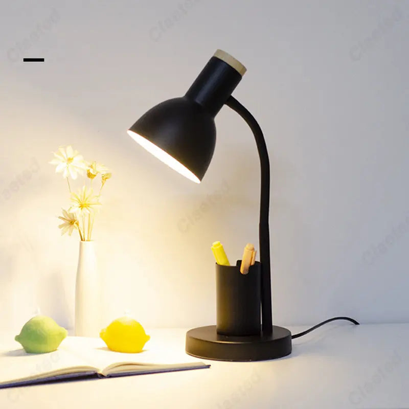 DecorBites™ Cute Nordic Desk Lamp with Pen Holder for Home Office and Bedroom