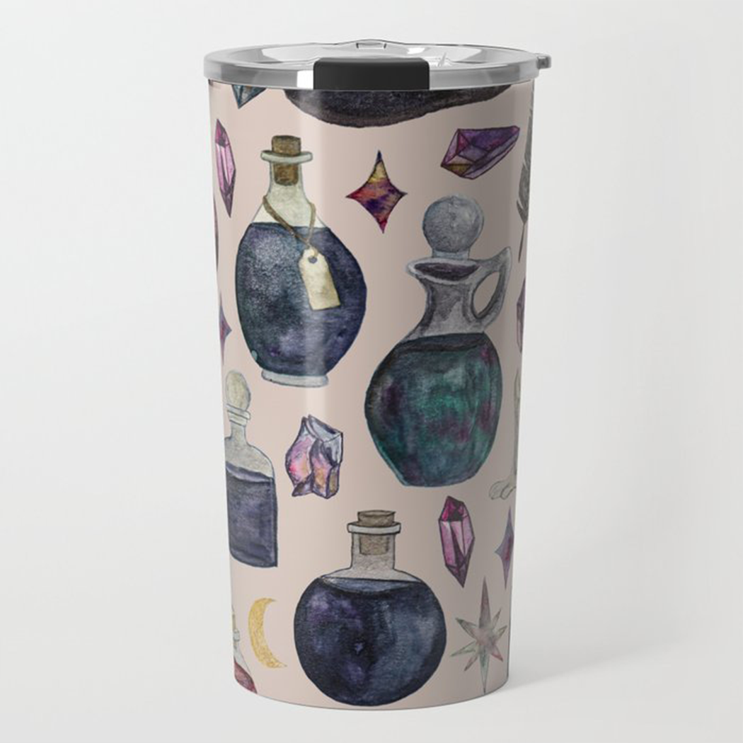 Potions Pattern Travel Mug