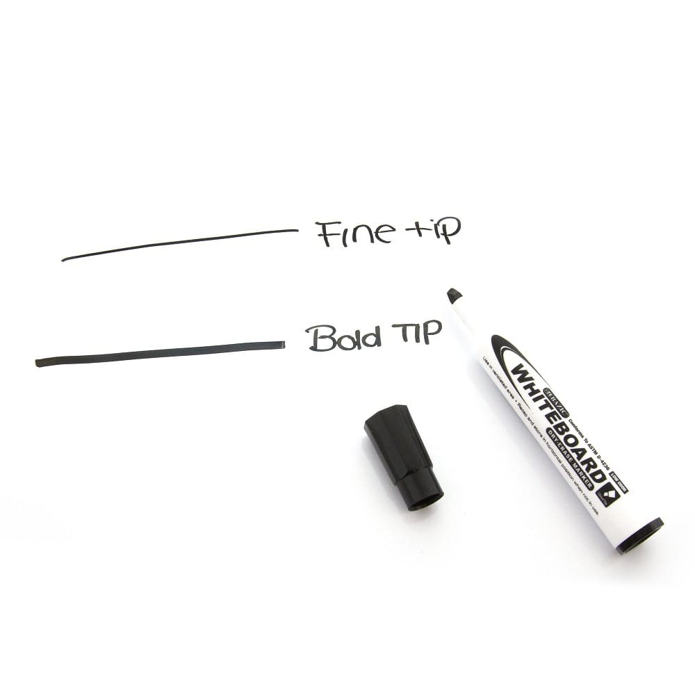 Black Chisel Tip Dry-Erase Markers (3/Pack)