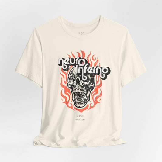 Neuro Inferno - AuDHD Burnout - Patrick Casale - Adult Unisex Jersey Tee (Ships Internationally)
