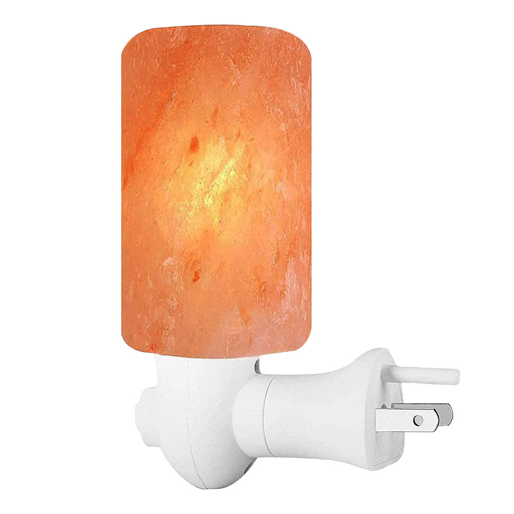 Pride of India Crystal Salt Night Lamp - Made w/ Naturally Occurring Himalayan Pink Salt– Home Decor – Handcrafted – Elevates Mood/ Brightens Space – Better Air Quality