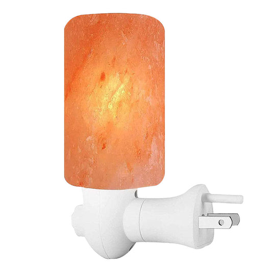 Pride of India Crystal Salt Night Lamp - Made w/ Naturally Occurring Himalayan Pink Salt– Home Decor – Handcrafted – Elevates Mood/ Brightens Space – Better Air Quality