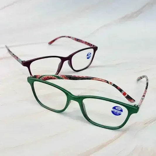 Paisley In Color Blue Light Reading Glasses