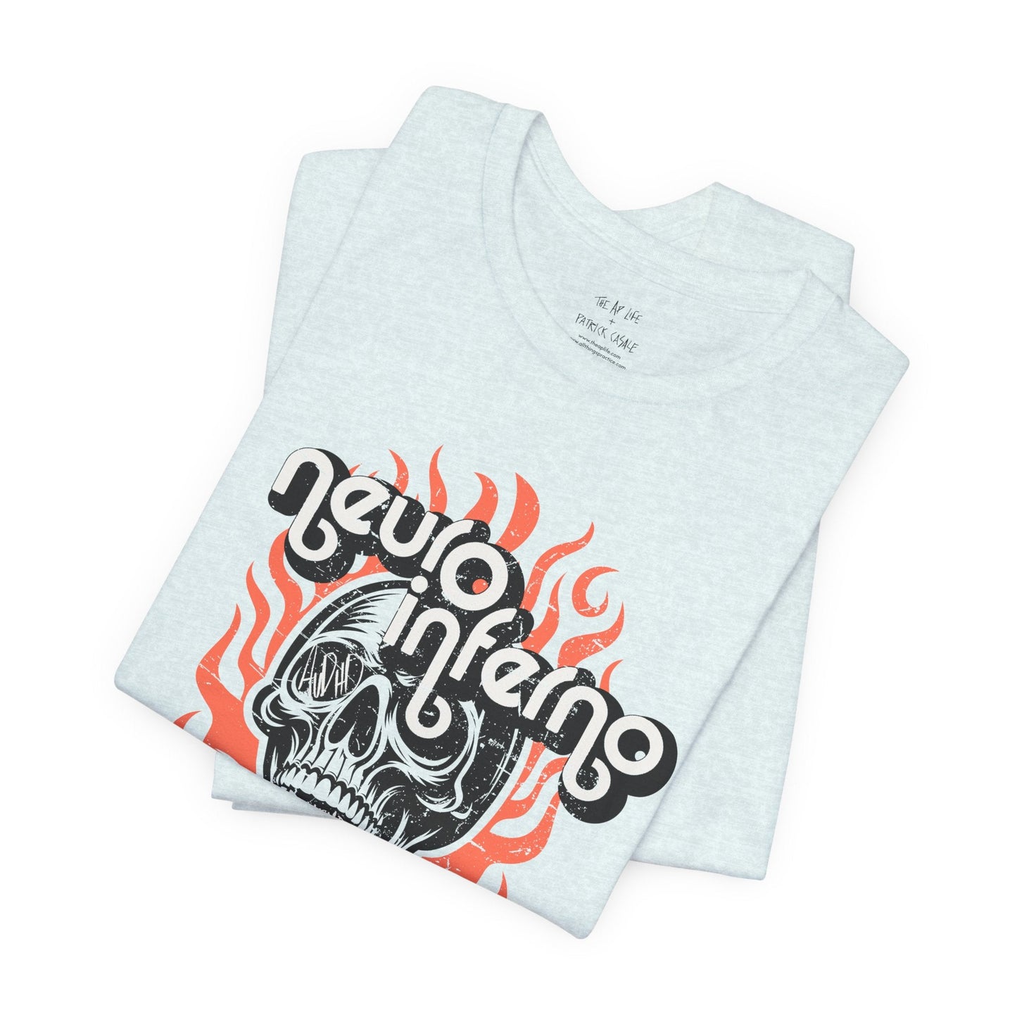 Neuro Inferno - AuDHD Burnout - Patrick Casale - Adult Unisex Jersey Tee (Ships Internationally)