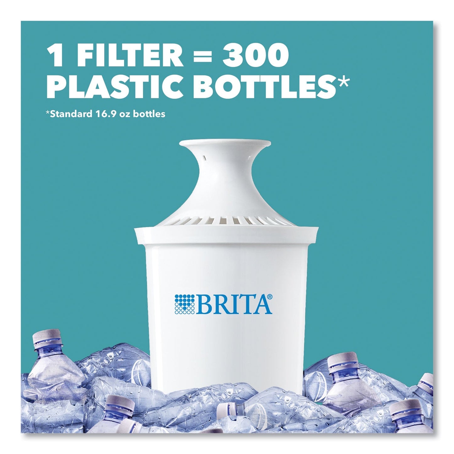 Brita Classic Water Filter Pitcher, 40 oz, 5 Cups, Clear