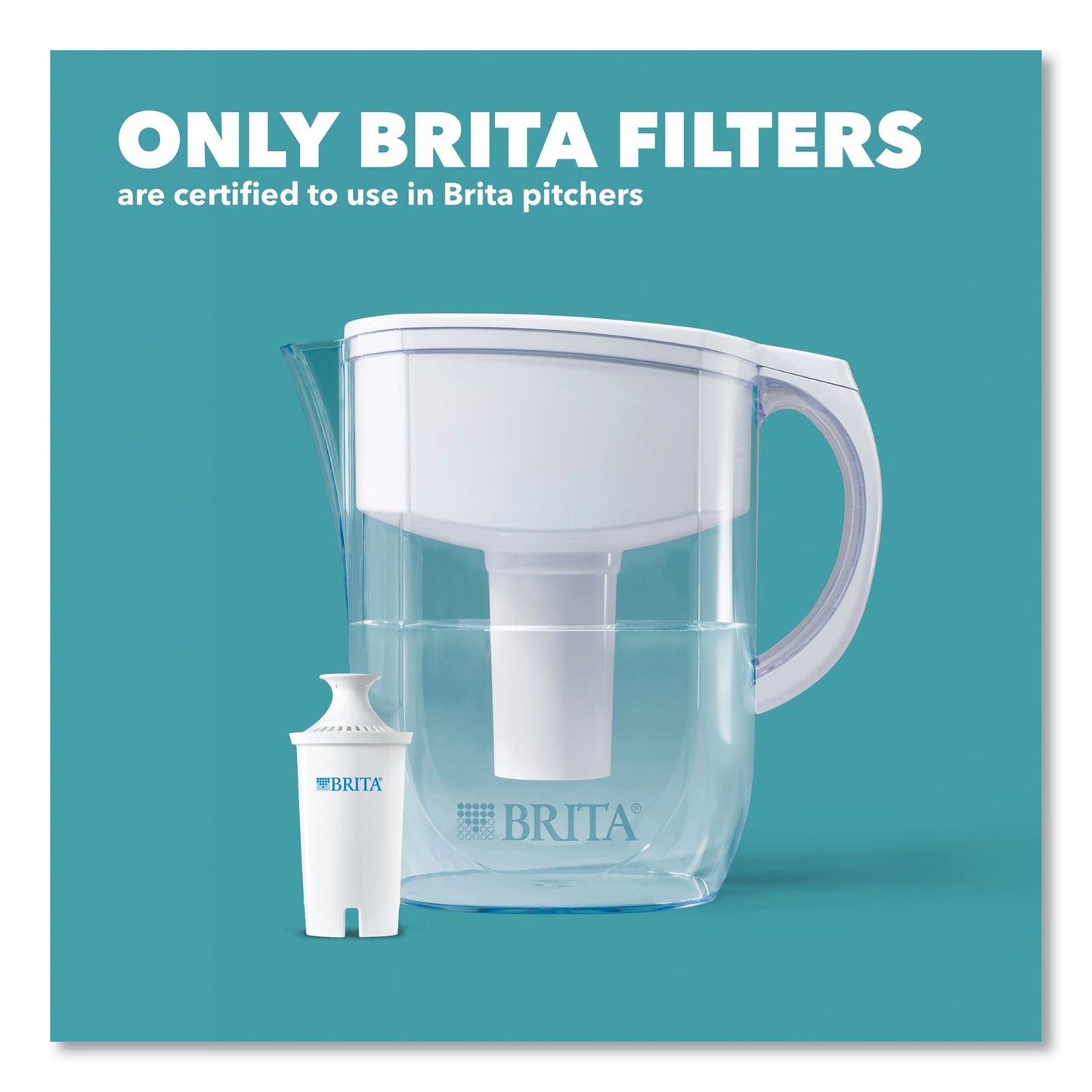 Brita Water Filter Pitcher Advanced Replacement Filters, 3/Pack
