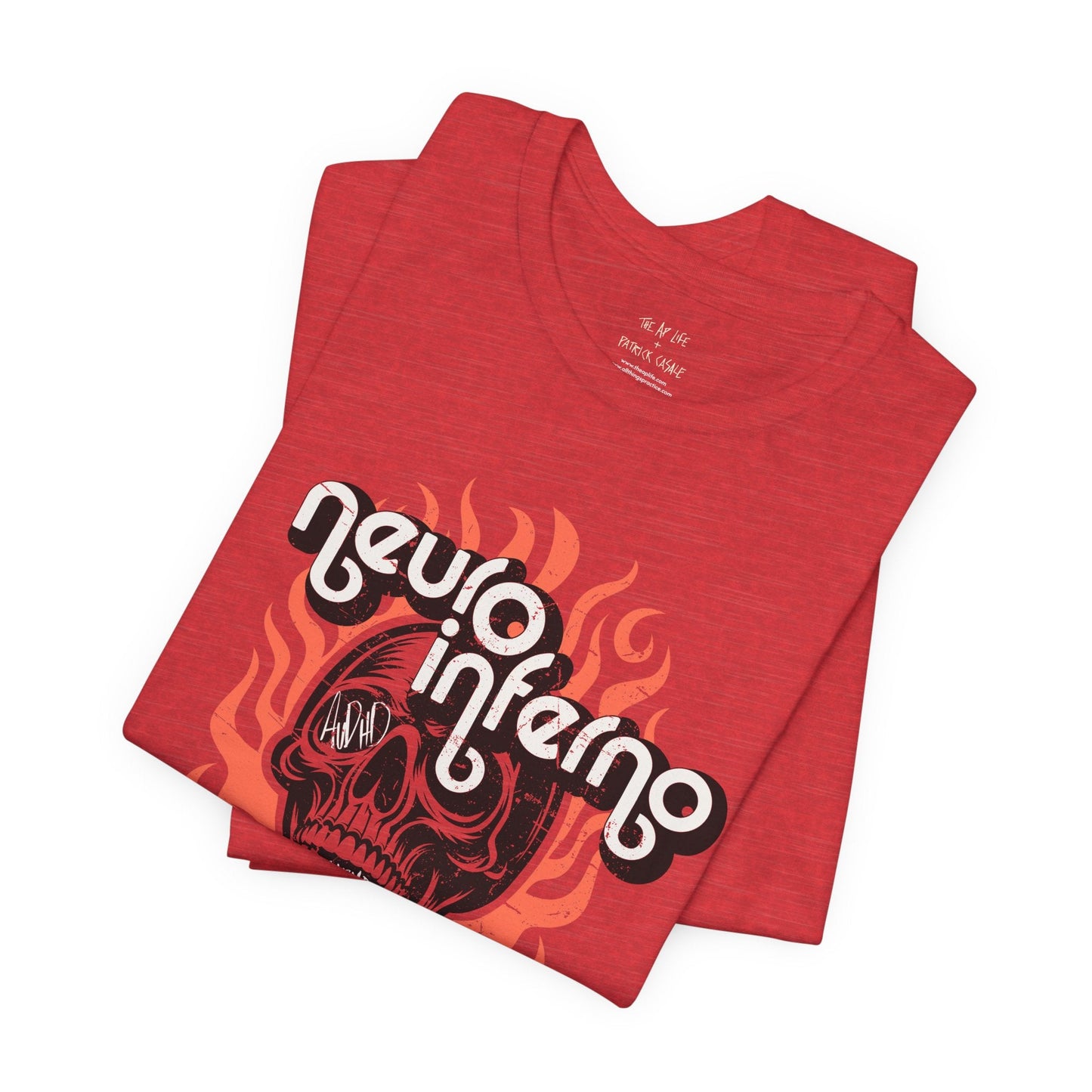 Neuro Inferno - AuDHD Burnout - Patrick Casale - Adult Unisex Jersey Tee (Ships Internationally)