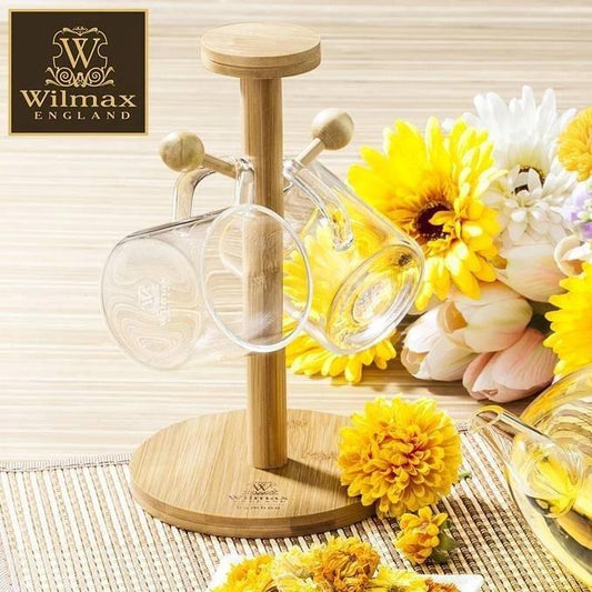 Bamboo Mug Tree 8.25" inch X 5" inch | 21 X 12.5 Cm