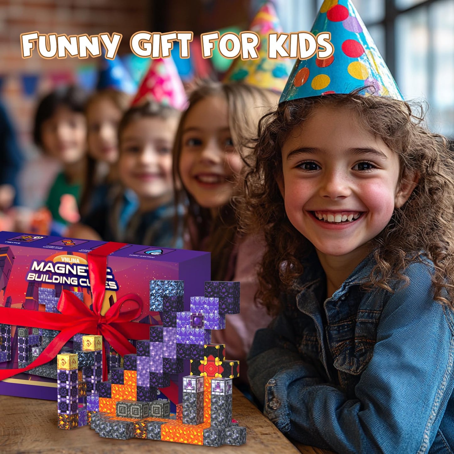 Magnetic Blocks Magnet Building Toys, STEM Building Game Montessori Sensory Toys for Kids Ages 3 to 10 years