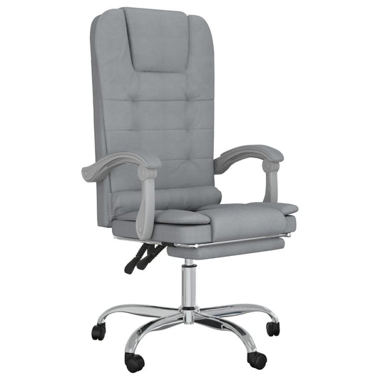 vidaXL Massage Reclining Office Chair Massage Office Adjustable Chair Fabric