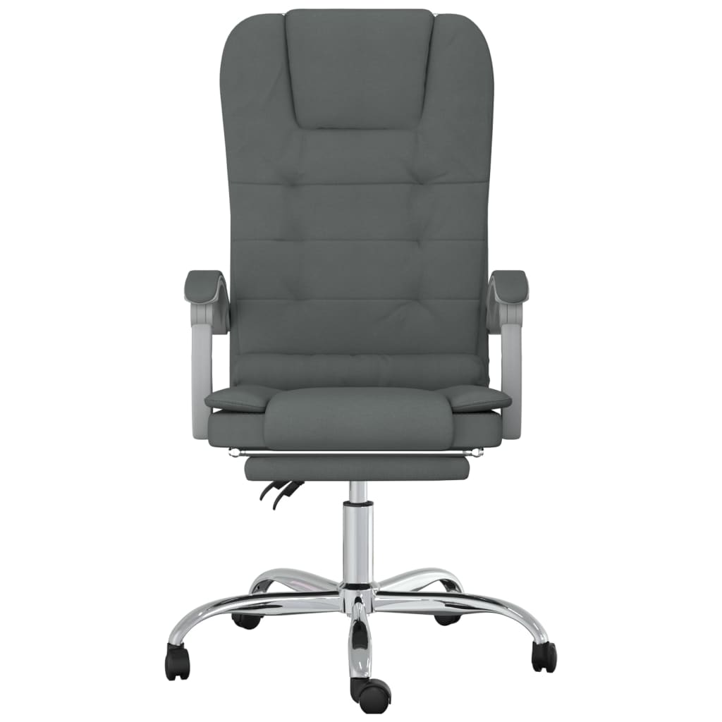 vidaXL Massage Reclining Office Chair Massage Office Adjustable Chair Fabric