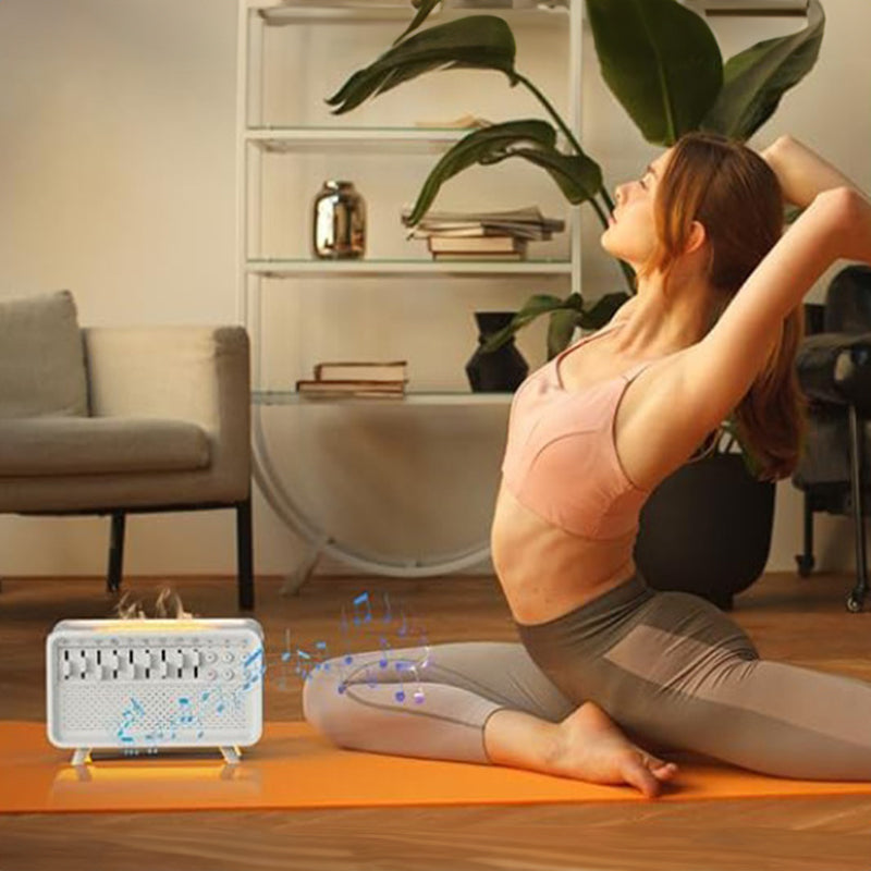 8 - Adjustable - White - Noise Air Aroma Diffuser Humidifier with Night Light and Bluetooth Speaker