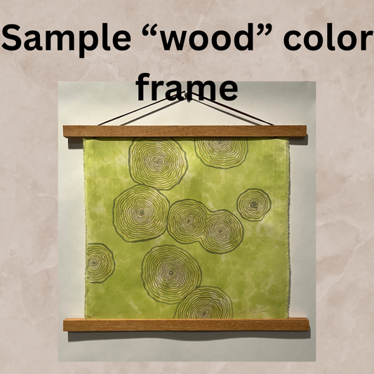 "Stormy Afternoon” - Hand-dyed Silk Wall Hanging  - $255