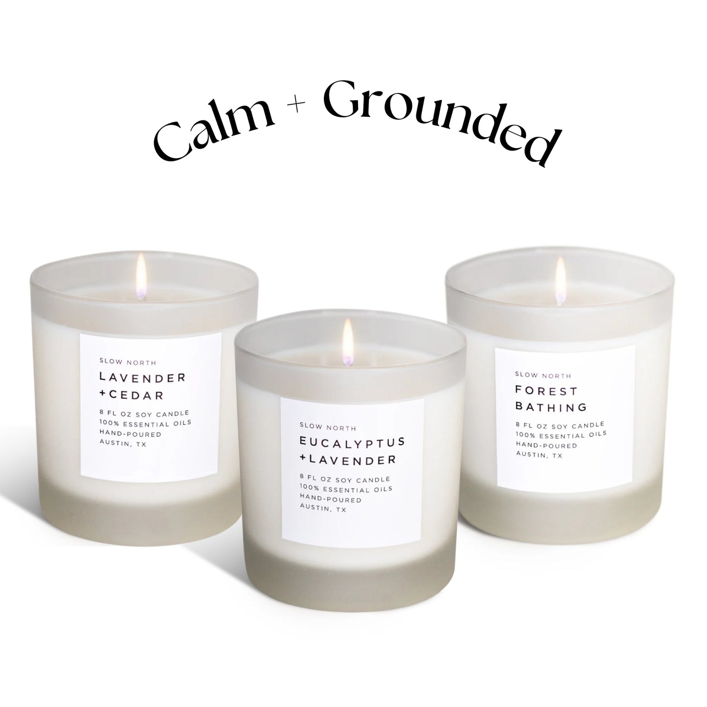 Calm + Grounded Trio - Signature Candle Bundle