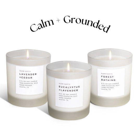 Calm + Grounded Trio - Signature Candle Bundle