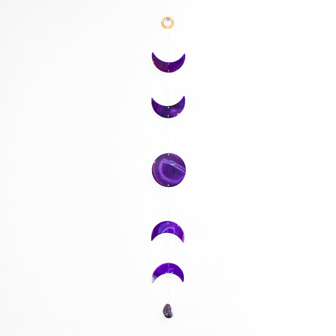 Agate Moon Phase Wall Hanging