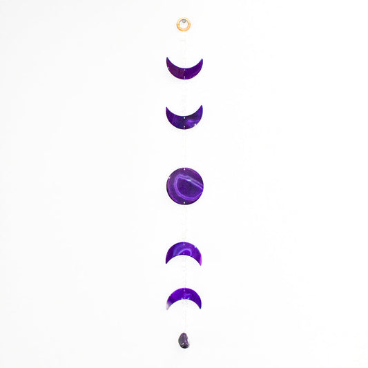 Agate Moon Phase Wall Hanging