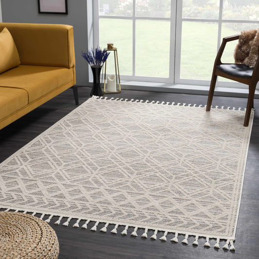 Magnolia Embossed Beige 2301 Area Rug - Clearance