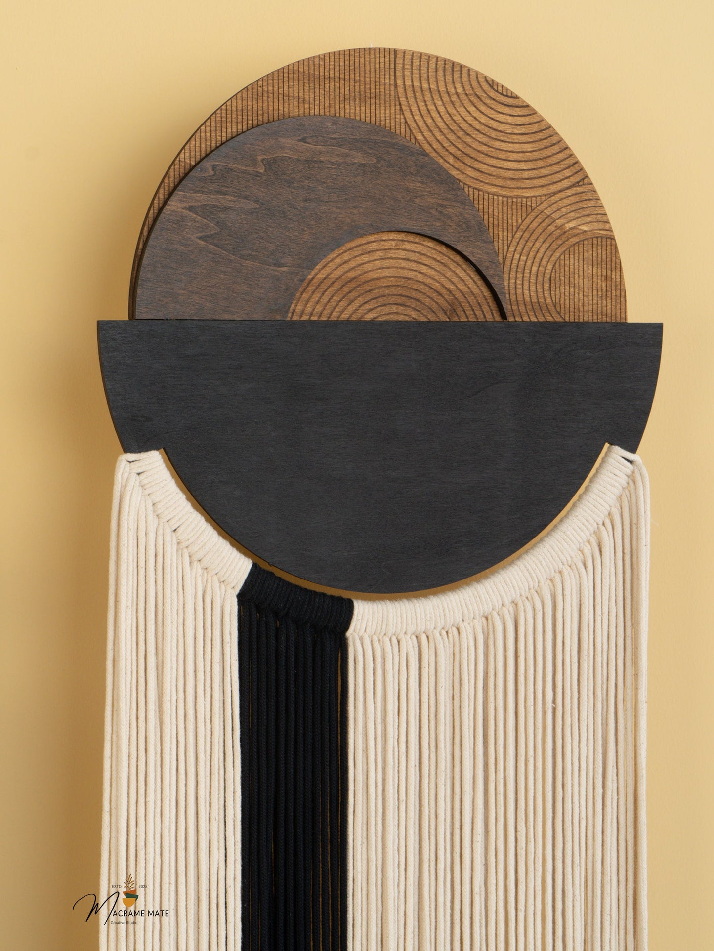 Fathom Macrame Fiber Wall Art (Y41)