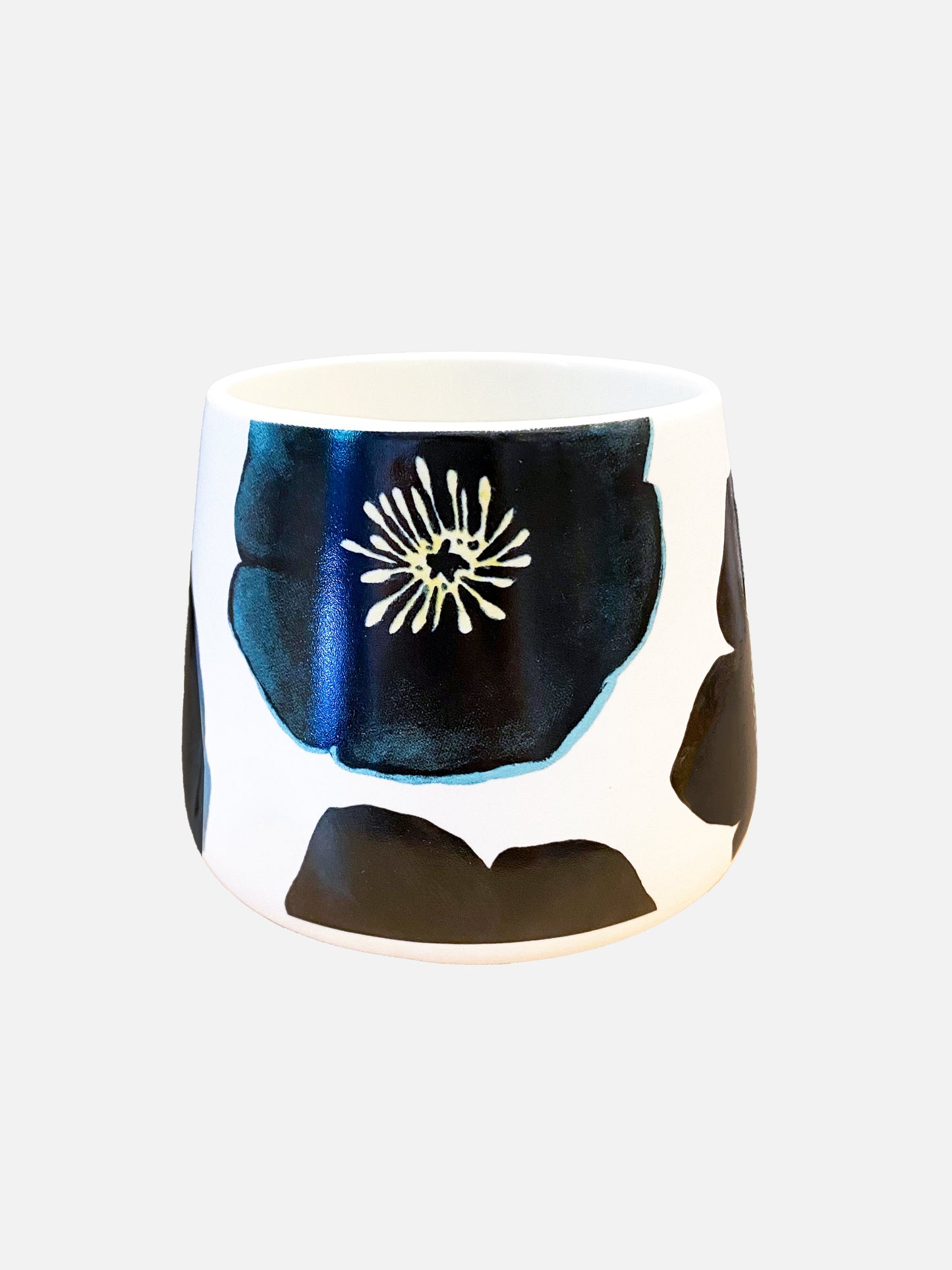 Porcelain Mug:  Green Winter Rose