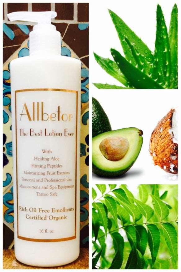 Free Shipping! Organic Face and Body Lotion. Perfect for Microcurrent and spa treatments, for personal and professional use. See Wholesale for larger quantities.