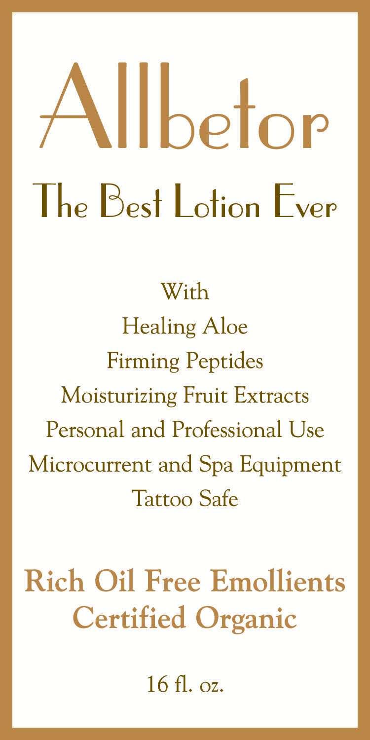 Free Shipping! Organic Face and Body Lotion. Perfect for Microcurrent and spa treatments, for personal and professional use. See Wholesale for larger quantities.