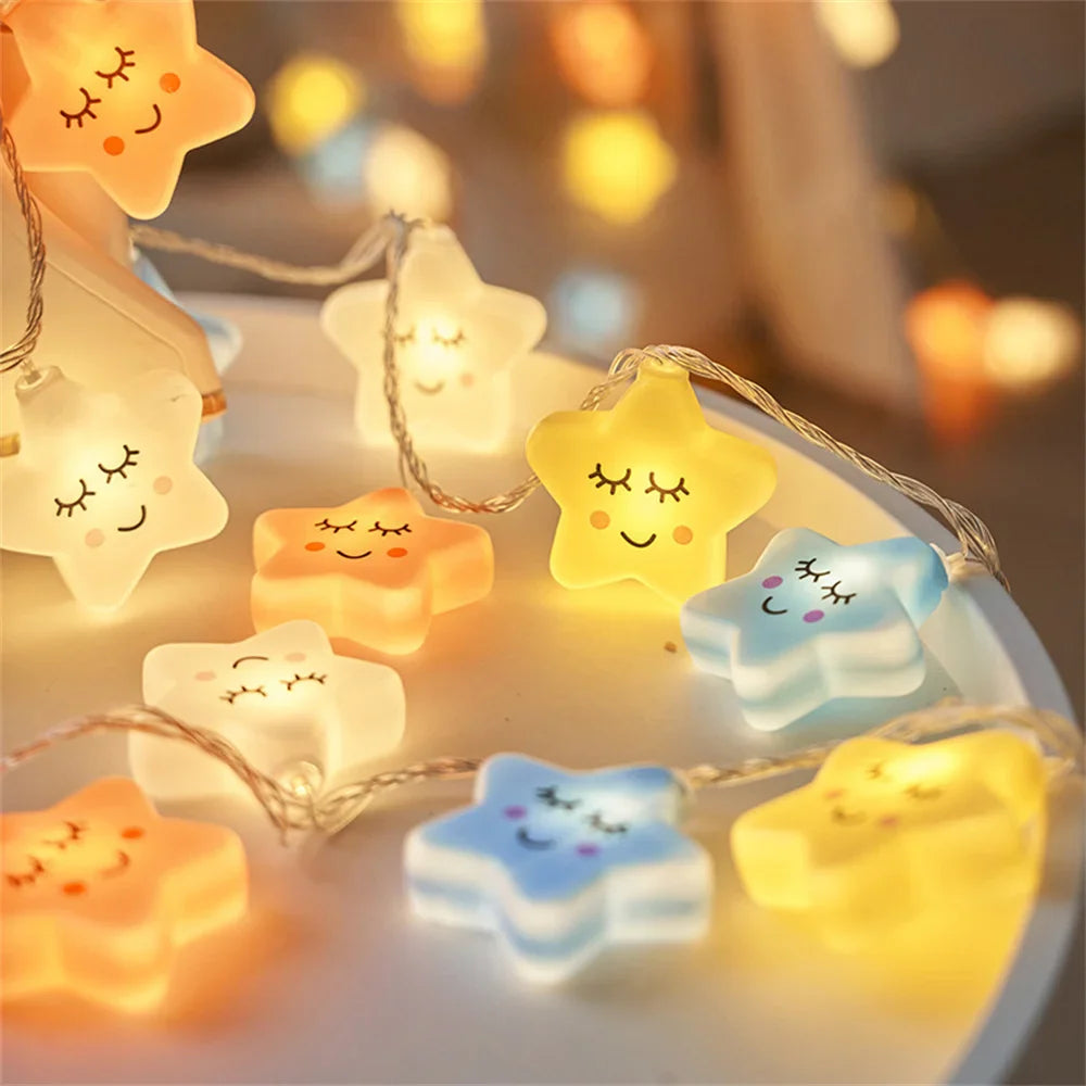 Happy Stars LED String Lights