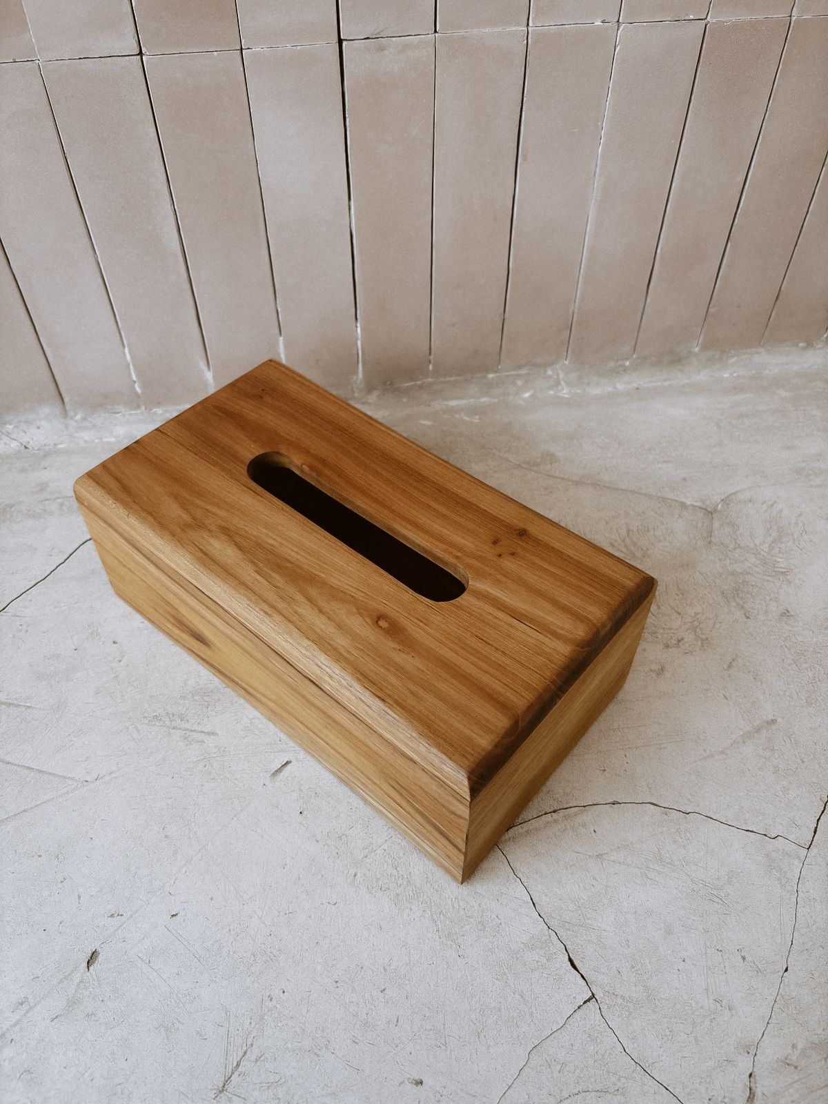 Teak Tissue Box