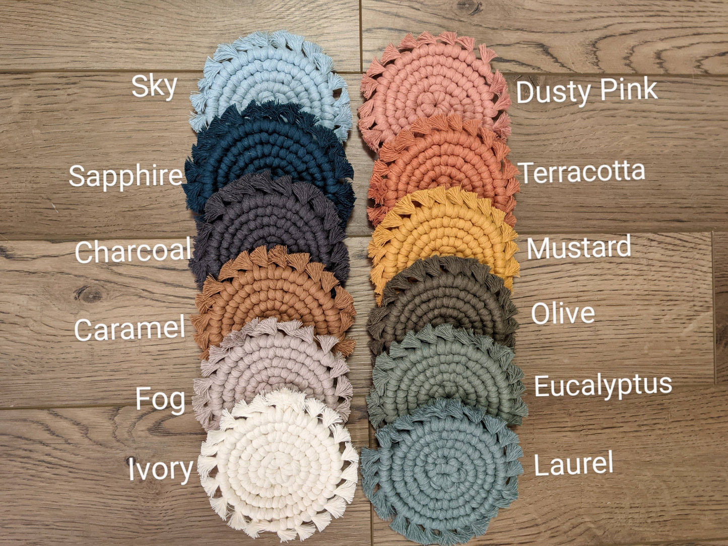 Macrame Coaster Set of 2