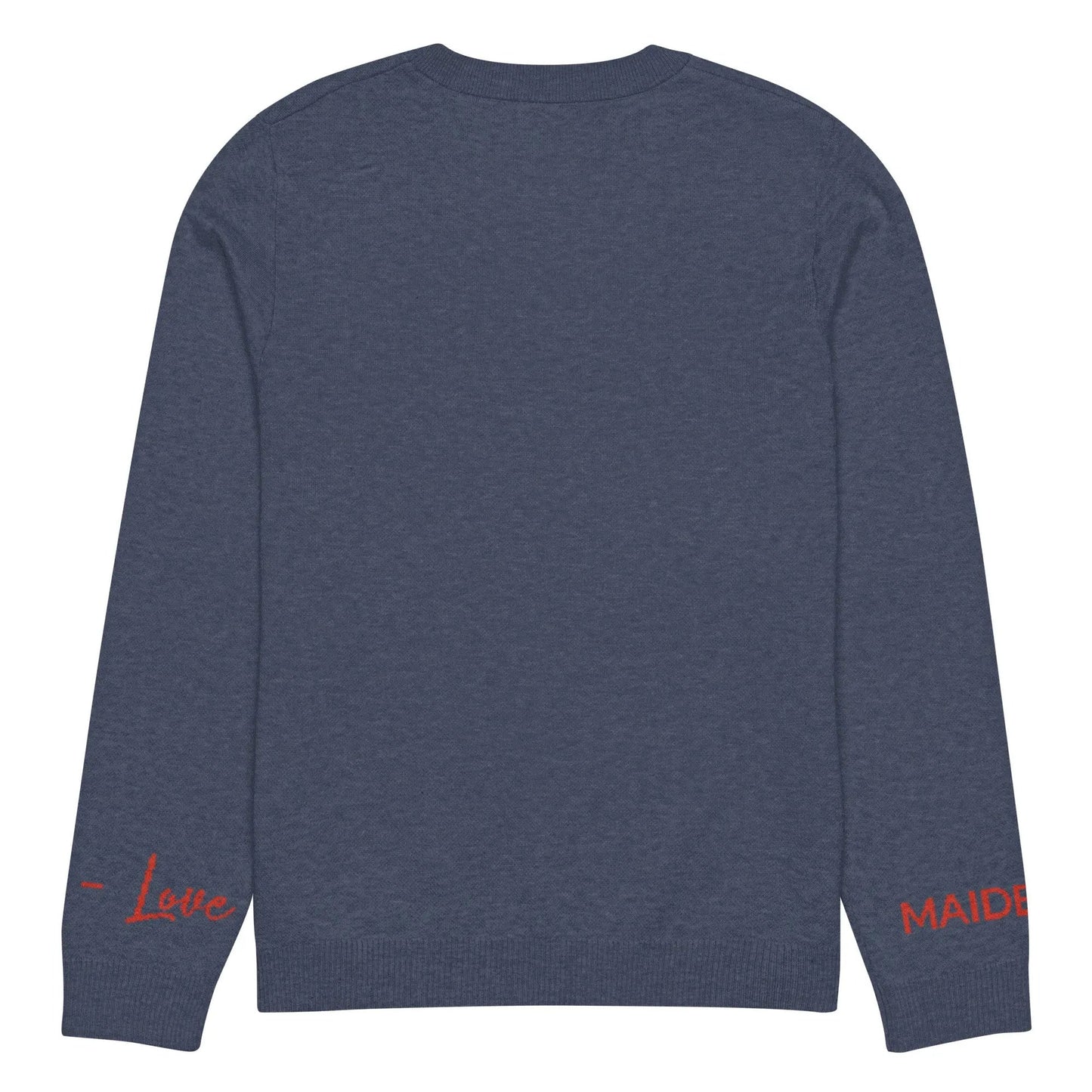 Heart - Knitted crew neck sweater NAVY