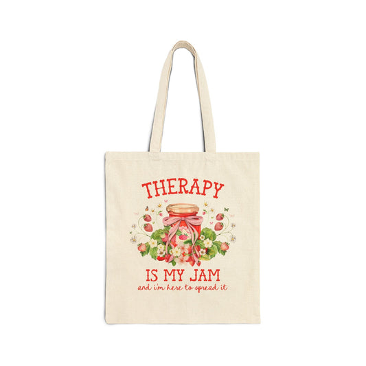 Therapy is My Jam Tote Bag