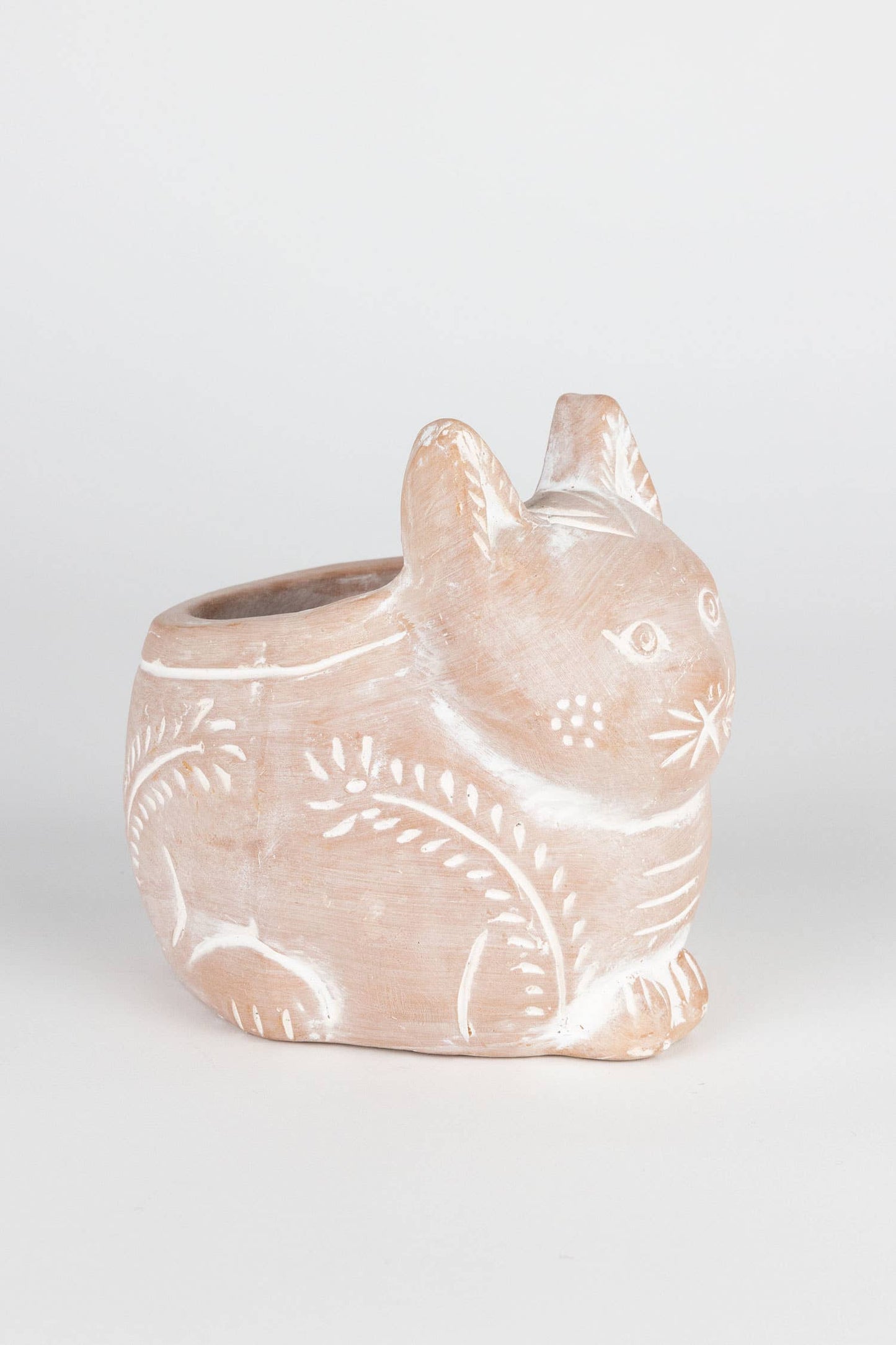 Petite Crouching Cat Planter