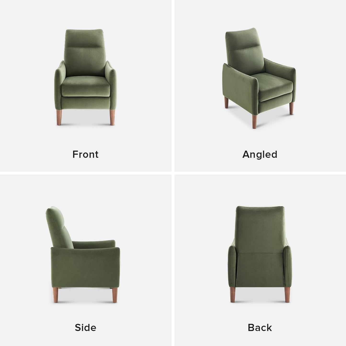 Arthur Recliner Chair with 3 Positions, Accent Chair, Mid Century