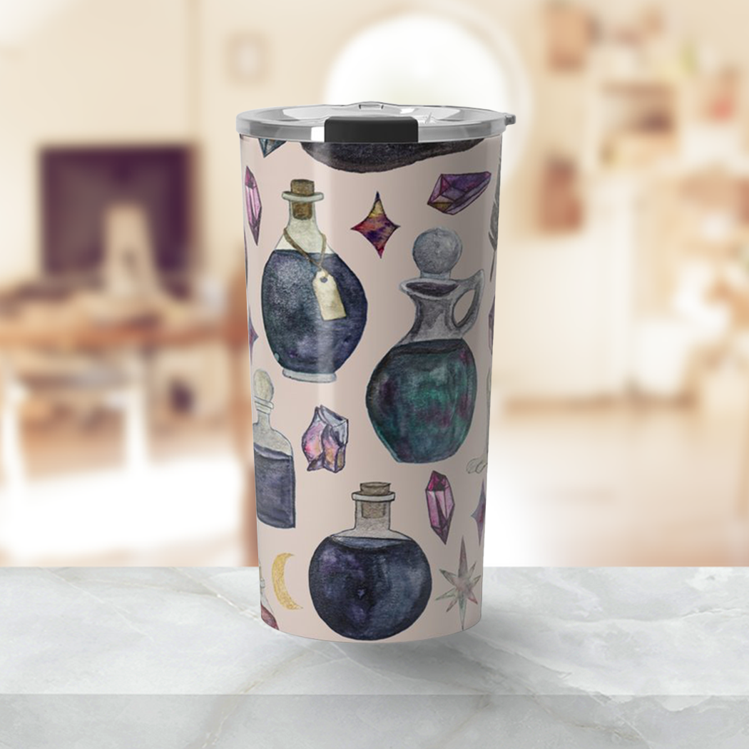 Potions Pattern Travel Mug