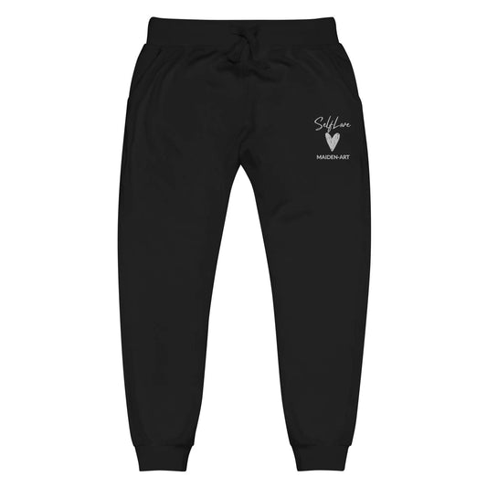Self Love Unisex fleece sweatpants with Embroidery fashion sweatpants