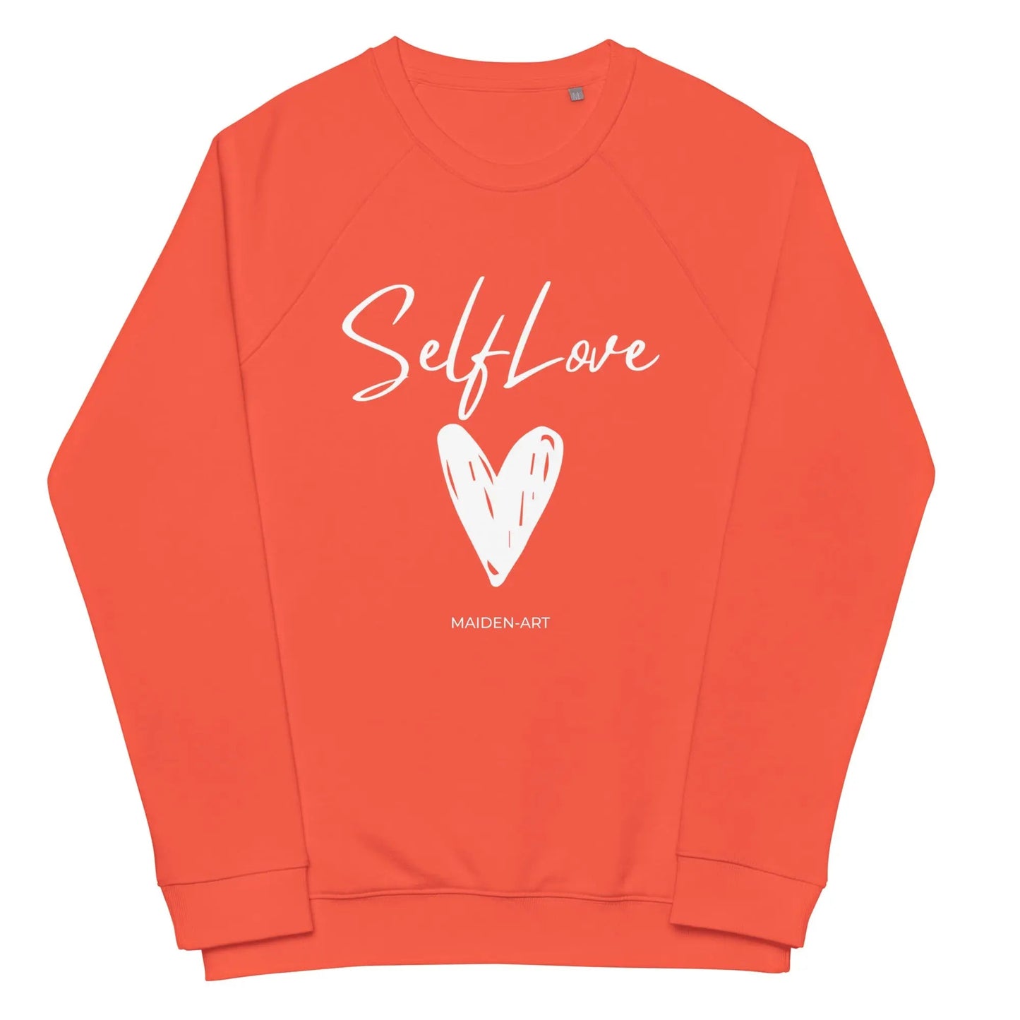Organic sweatshirt SELF LOVE Unisex organic raglan sweatshirt