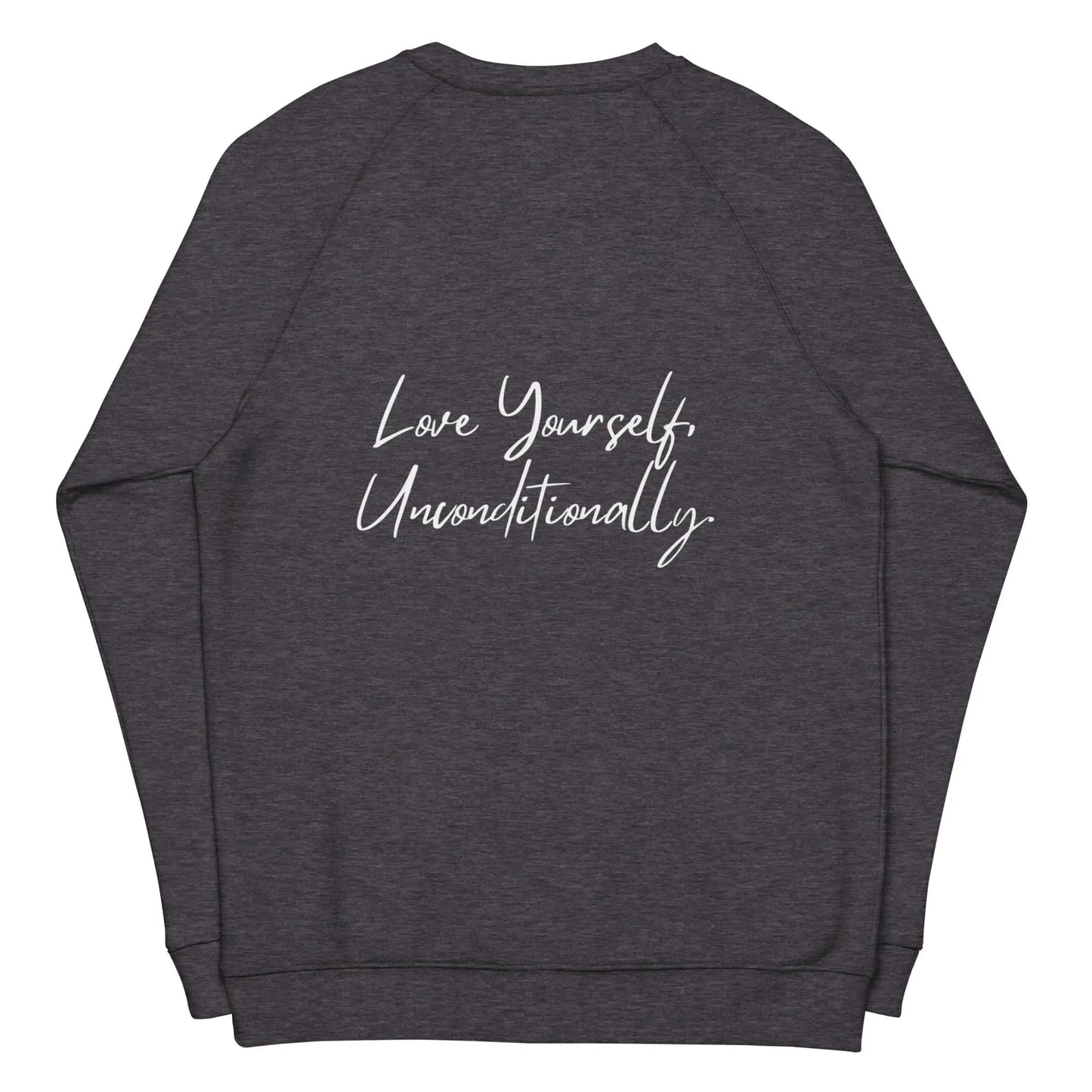 Organic sweatshirt SELF LOVE Unisex organic raglan sweatshirt