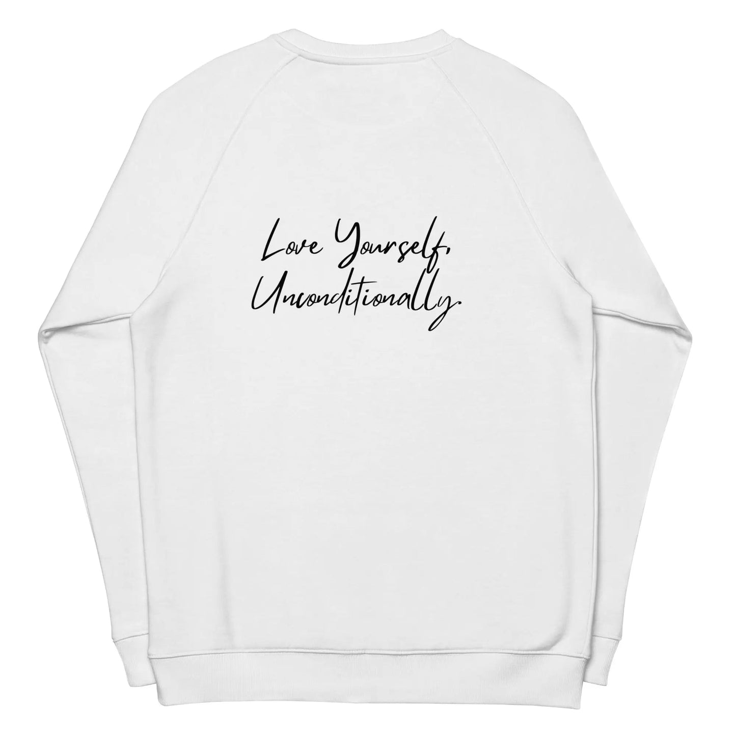 Organic Sweatshirt SELF LOVE Unisex organic raglan sweatshirt